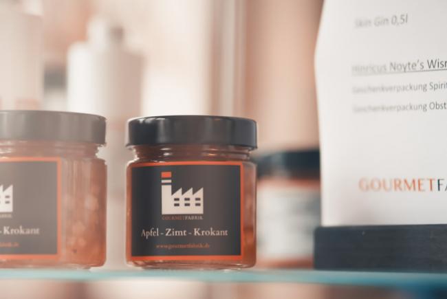 Apfel Zimt Krokant Konfitüre im Restaurant Gourmetfabrik Schwerin