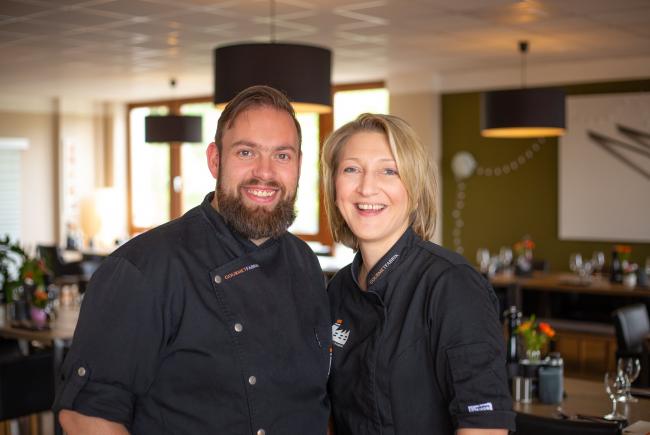Ina Seidel und Daniel Bockholt im Restaurant Gourmetfabrik Schwerin